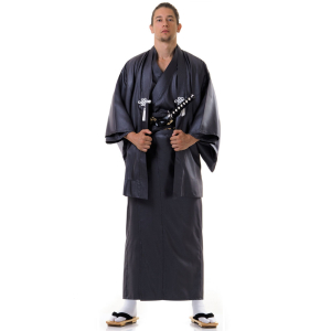 Japanese Samurai Kimono Dark Grey