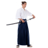 Navy blue and White Japanese Samurai Kimono Set 3 pieces HM76