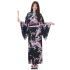 Woman Kimono Japanese Yukata Black