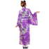 Woman Kimono  Geisha Yukata Purple XK176MA