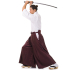 Men hakama set, Samurai Cotume, Kendo Outfit HK32