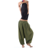 Hippie Harem Aladdin Genie Pants Jumpsuit Jumper Overall Olive Green FA12