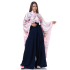 Woman Samurai Costume Rose-Blue