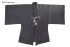 Samurai Haori Kimono Jacket Dark Grey
