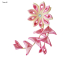 Flower hair clips for Japanese kimono-Pink-Cream, Flower86