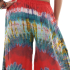 Hippie Skirt pants, Wide leg pants Bohemian style in Red FK328