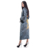 Grey Black Japanese Reversible Satin Kimono Robe for Women QKK12W