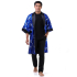Blue Japanese Reversible Satin Kimono Robe for Men QKB2M