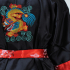 Red Japanese Reversible Satin Kimono Robe for Men QKR3M