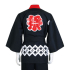 Black Happi Kimono Coat, Japanese Kimono Costume Huppi3