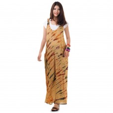 Beige Batik Summer Dress RD197