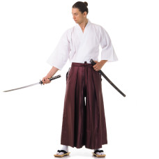 Men hakama set, Samurai Cotume, Kendo Outfit HK32