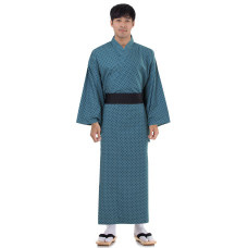 Men's Yukata Kimono Turquoise