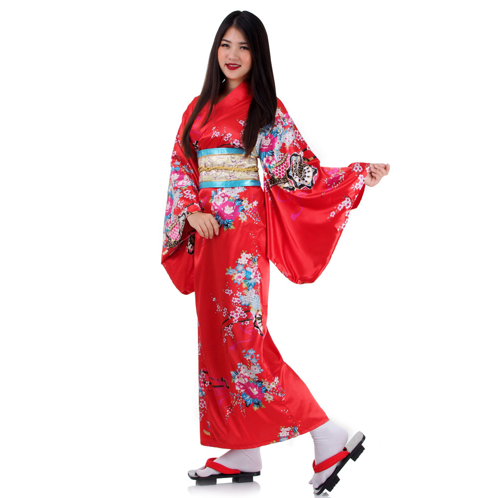Woman Kimono Geisha Japanese Yukata Cosplay Costume
