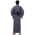 Japanese Men's Yukata Kimono Grey XKM111-Yukata