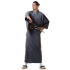 Japanese Men's Yukata Kimono Grey XKM111-Yukata