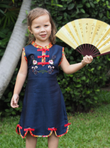 Qipao Chinese Dress for Girl QCkid3