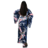 Woman Kimono Geisha Yukata Turquoise XK73-MA