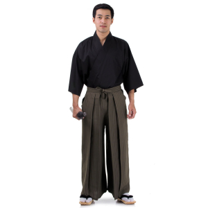 Kendo Samurai Costume Dark Brown-Black HK84