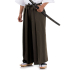 Kendo Samurai Costume Dark Brown-White HK89