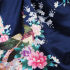 Sexy Short Kimono Satin Navy Blue
