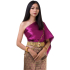 Purple Set Thai Costume Traditional Thai Dress THAI280