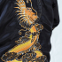 Gold-Black Japanese Reversible Satin Kimono Robe for Men QKY3M