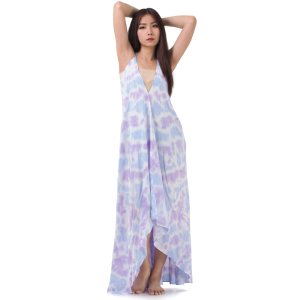Maxi Dress, Tie Dye Batik Summer Dress, Beach Dress