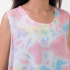 Set of Tie Dye Sleeveless Blouse and Skirt Pants in Pink Tone RBB6