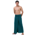 Turquoise Natural Cotton Thai Fisherman Pants FOC3M