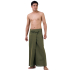 Olive Green Natural Cotton Thai Fisherman Pants FOC6M