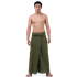 Olive Green Natural Cotton Thai Fisherman Pants FOC6M