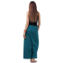 Women Turquoise Natural Cotton Thai Fisherman Pants FOC3W