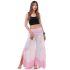 Pink hippie skirt pants, Wide leg pants Bohemian style FK425