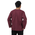 Natural Cotton Hippie Casual Long Sleeve Shirt in Claret Red RNM488