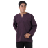 Natural Cotton Hippie Casual Long Sleeve Shirt in Purple RNM492