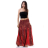 Long Batik Tie Dye Skirt Bohemian Style Red Tone K208
