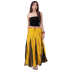 Long Batik Tie Dye Skirt Bohemian Style Yellow-Olive Green K203