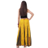 Long Batik Tie Dye Skirt Bohemian Style Yellow-Olive Green K203