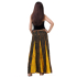 Long Batik Tie Dye Skirt Bohemian Style Olive green-Yellow K209