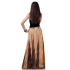 Long Batik Tie Dye Skirt Bohemian Style Beige-Brown K206