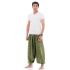Men Hippie Harem Aladdin Genie Pants Jumpsuit Jumper Overall Olive Green FA12M