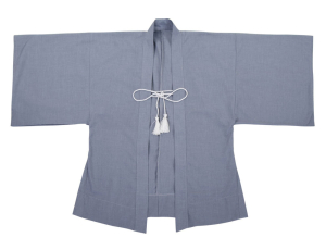 Samurai Haori Kimono Jacket Light Grey
