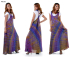 Purple Batik Summer Dress RD353
