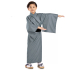 Boy Cotton Japanese Yukata Kimono Grey XKK085