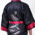 Claret Red Japanese Reversible Satin Kimono Robe for Men QKR2M