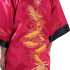 Claret Red Japanese Reversible Satin Kimono Robe for Men QKR2M