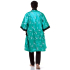 Green Japanese Reversible Satin Kimono Robe for Men QKG1M