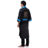 Light Blue Japanese Reversible Satin Kimono Robe for Men QKL3M