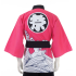 Pink Wave Printed Japanese Happi Kimono Coat Huppi41